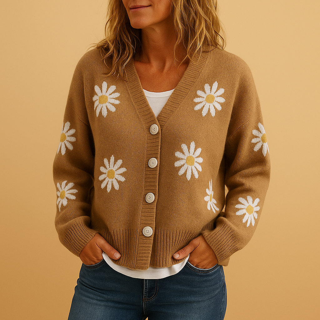 Pretty Lace Knit Cardigan for Women - Luxivelle