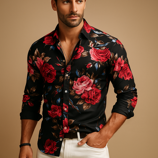 Classic Patterned Mens Shirt - Luxivelle