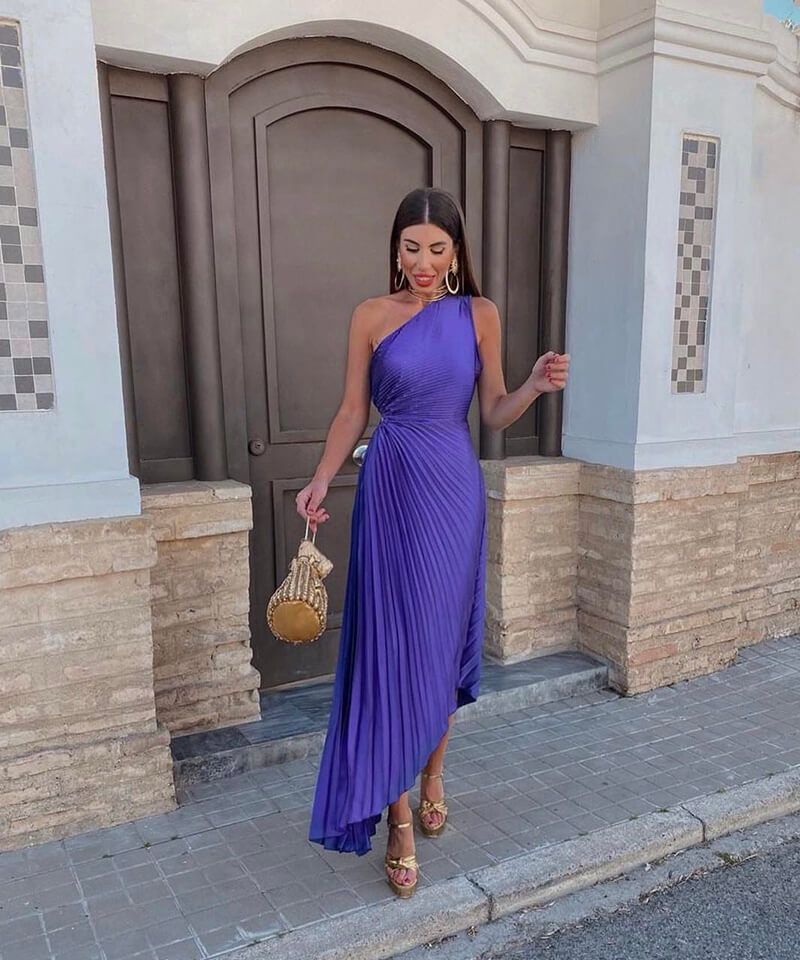 Chic Off-The-Shoulder Midi Dress - Luxivelle