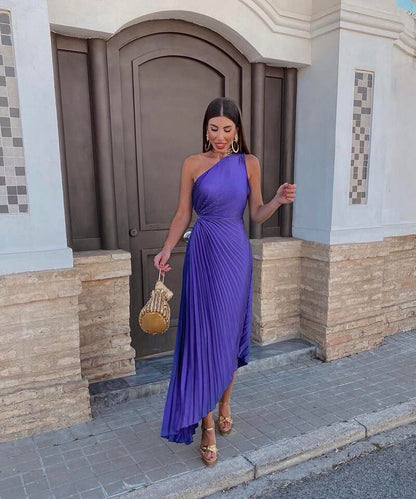 Chic Off-The-Shoulder Midi Dress - Luxivelle