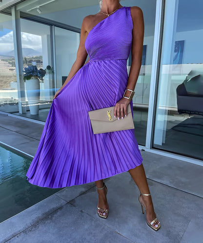 Chic Off-The-Shoulder Midi Dress