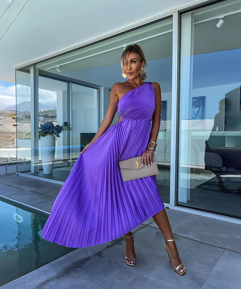 Chic Off-The-Shoulder Midi Dress