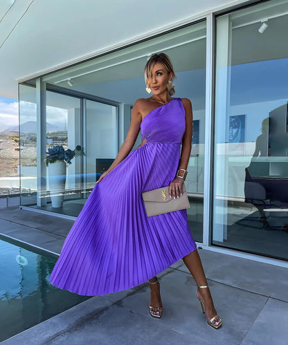 Chic Off-The-Shoulder Midi Dress