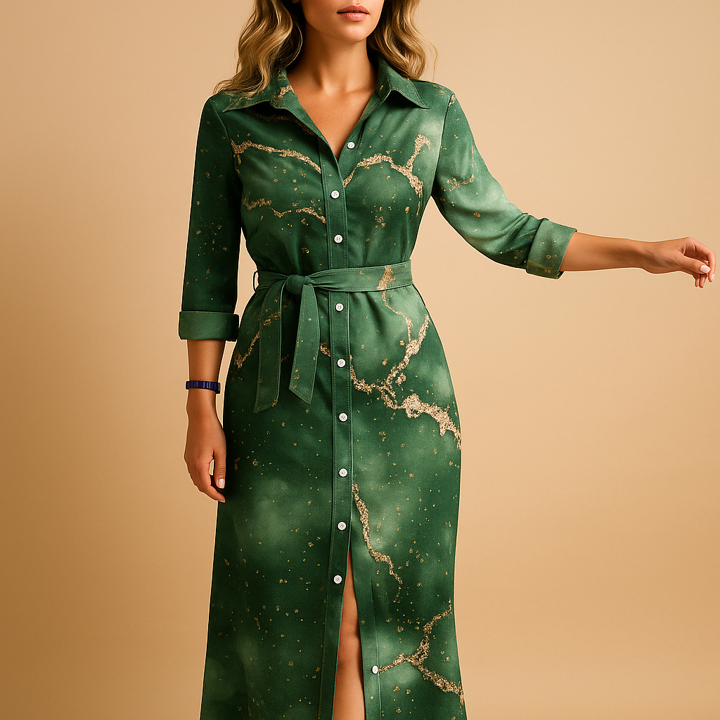 Flowy summer maxi dress for women in breathable fabric with short sleeves, ideal for beach days, casual events, and evening strolls.