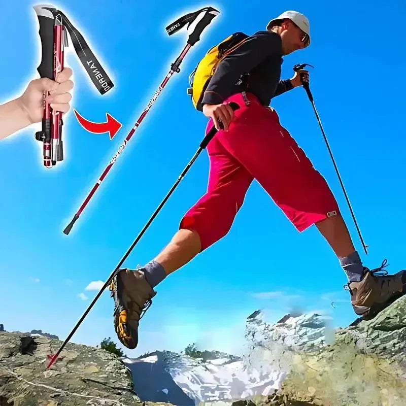 Collapsible Lightweight Hiking Pole for Easy Walking - Luxivelle