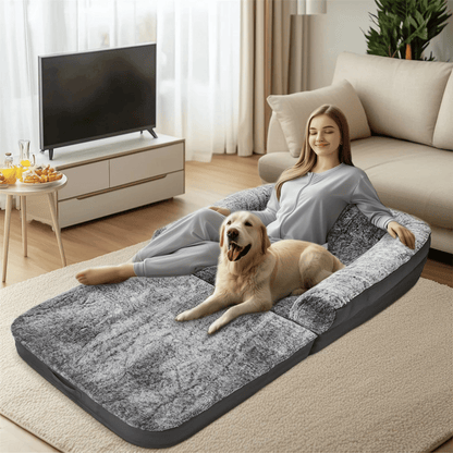 Portable Comfort Pet Pillow Bed for Dogs and Owners - Luxivelle