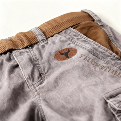 Relaxed Fit Men's Cotton Work Shorts
