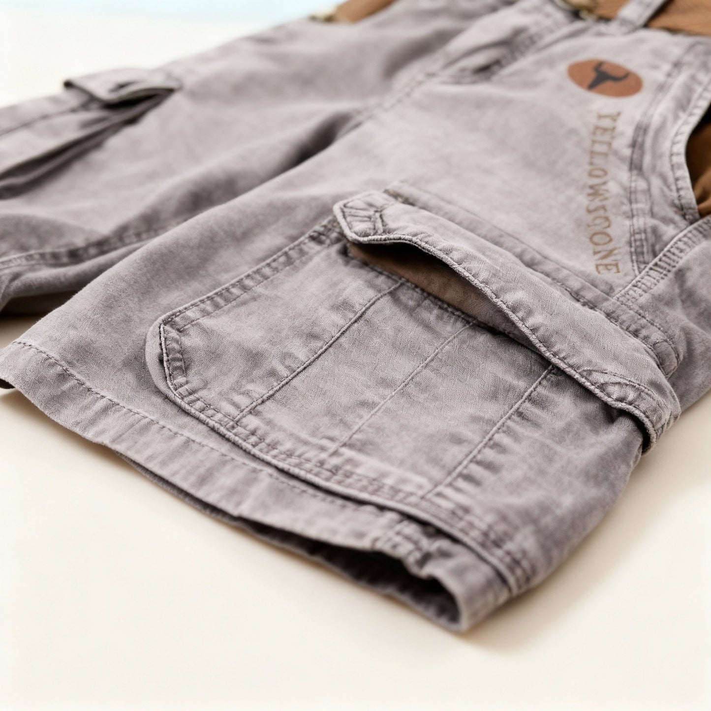 Relaxed Fit Men's Cotton Work Shorts