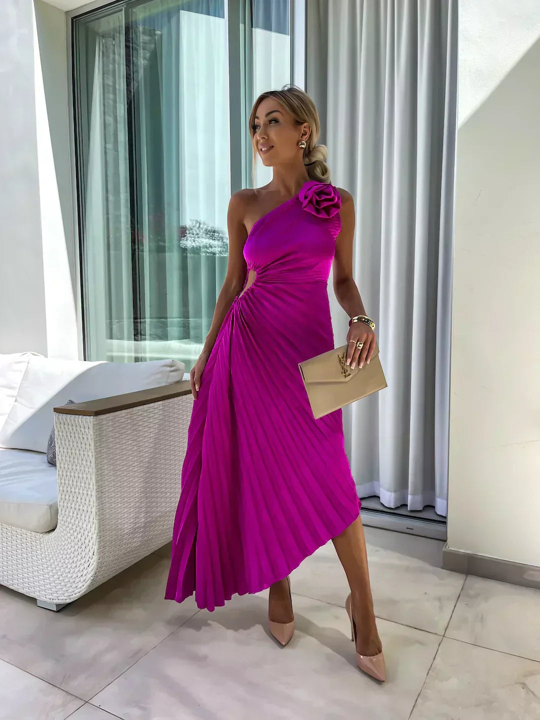Elegant Floral Women's Dress