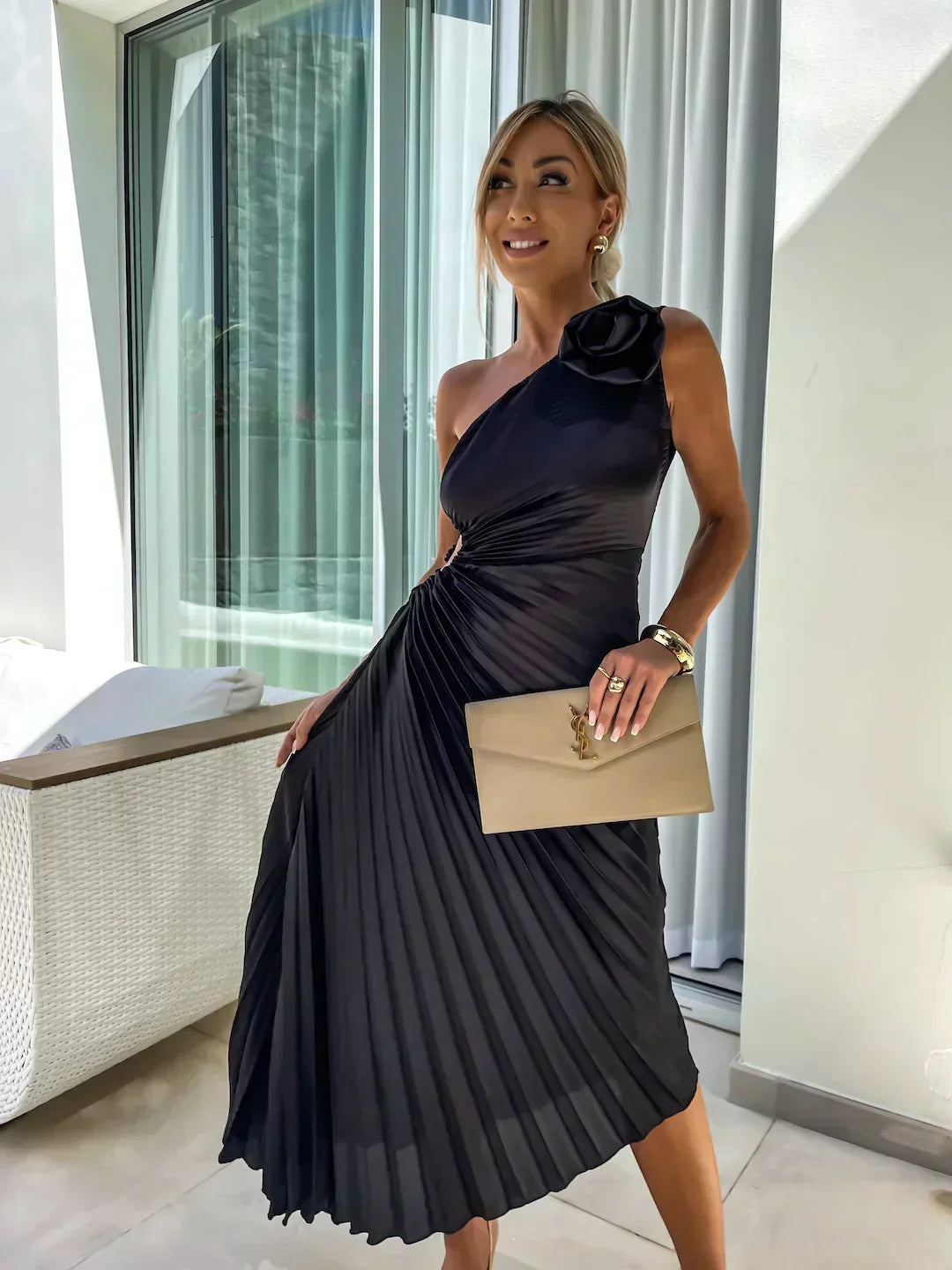 Elegant Floral Women's Dress