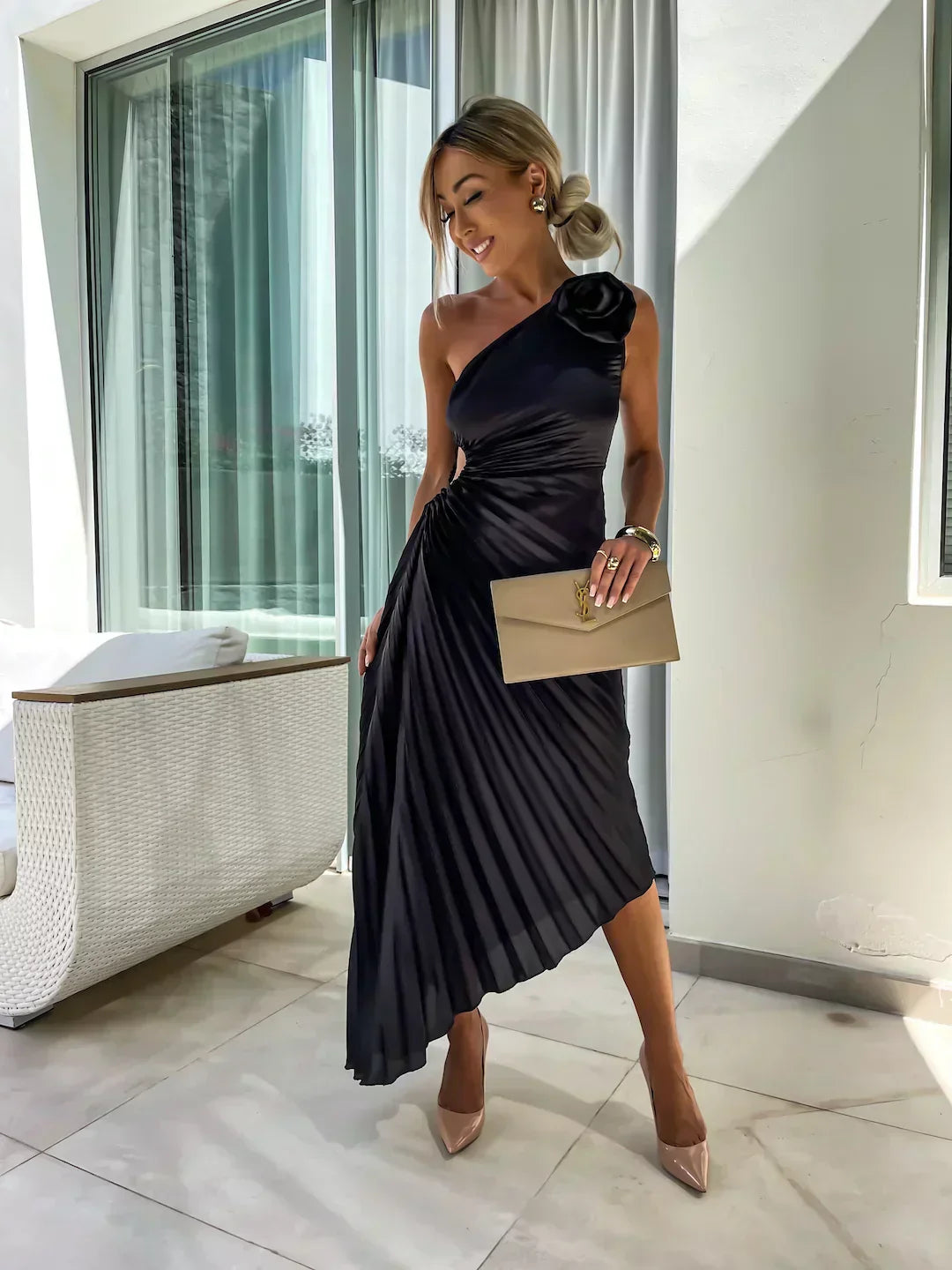 Elegant Floral Women's Dress
