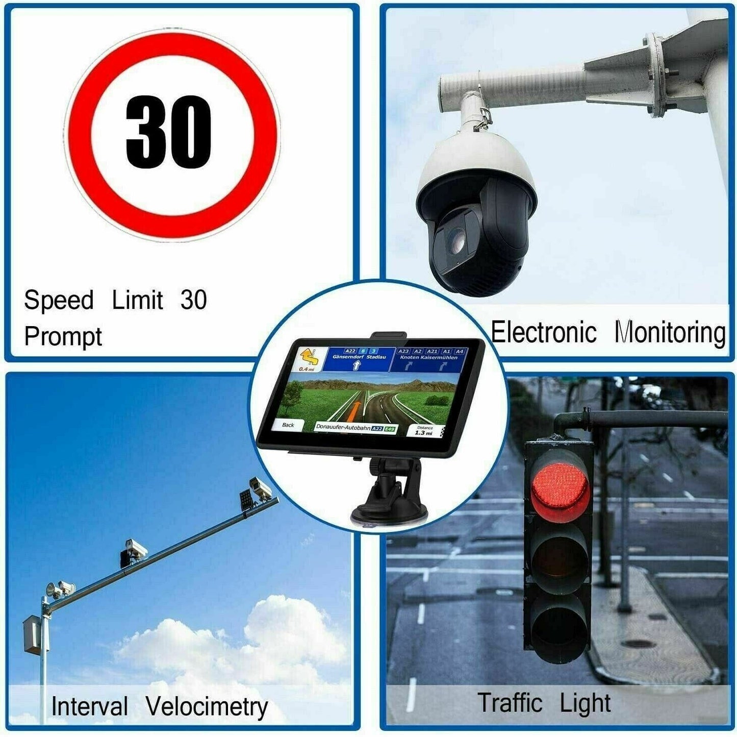 Compact 7 Car GPS Navigator with Lifetime Maps Update