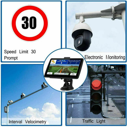 Compact 7 Car GPS Navigator with Lifetime Maps Update