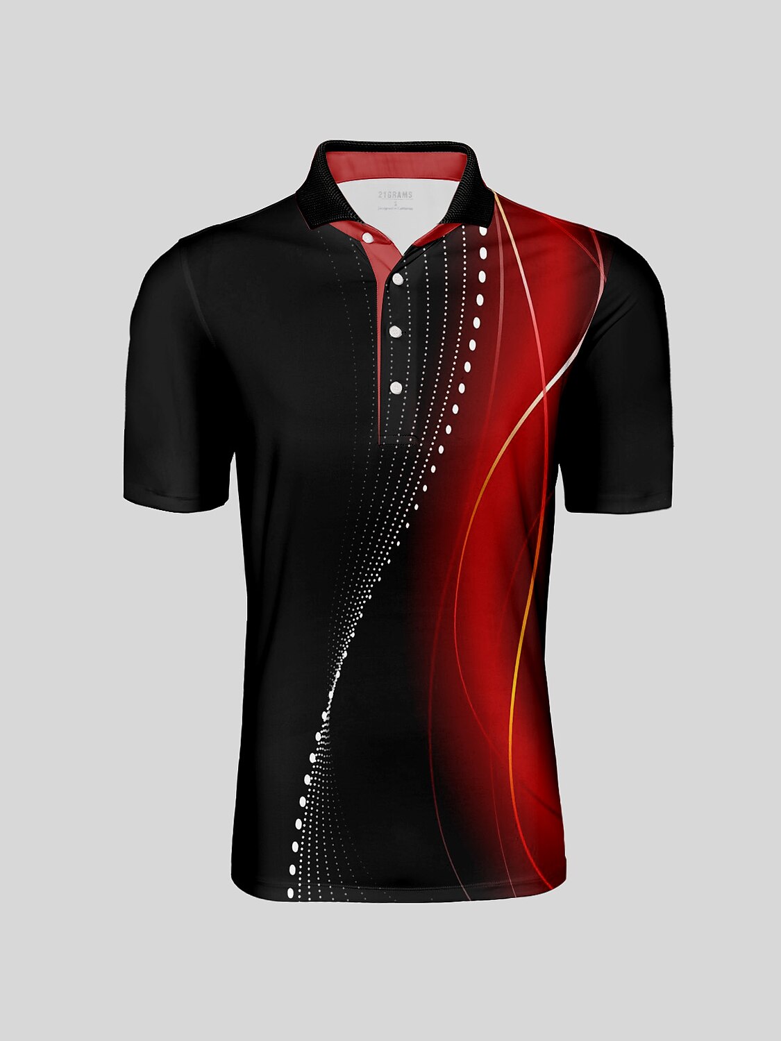 Breathable Men's Graphic Polo Shirt UPF 50+ Protection - Luxivelle