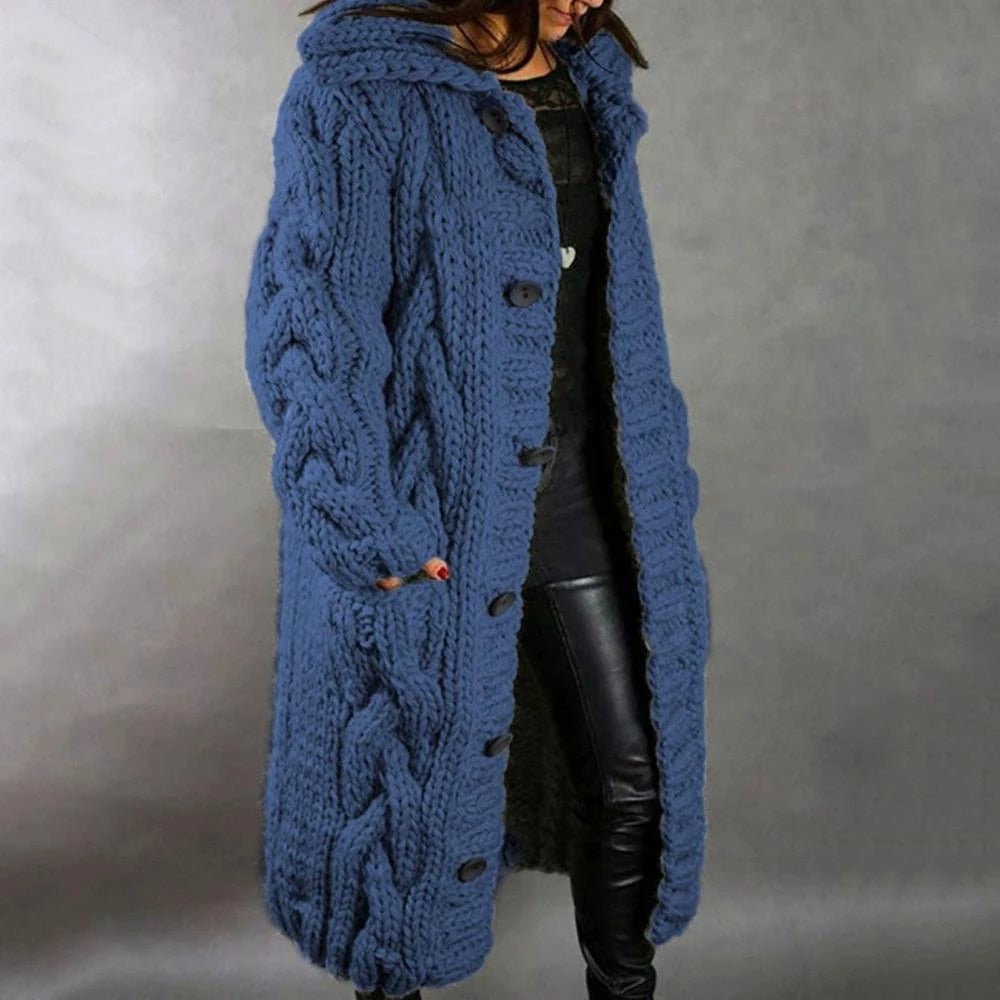 Cozy Long Cardigan Sweater for Women with Soft Texture - Luxivelle
