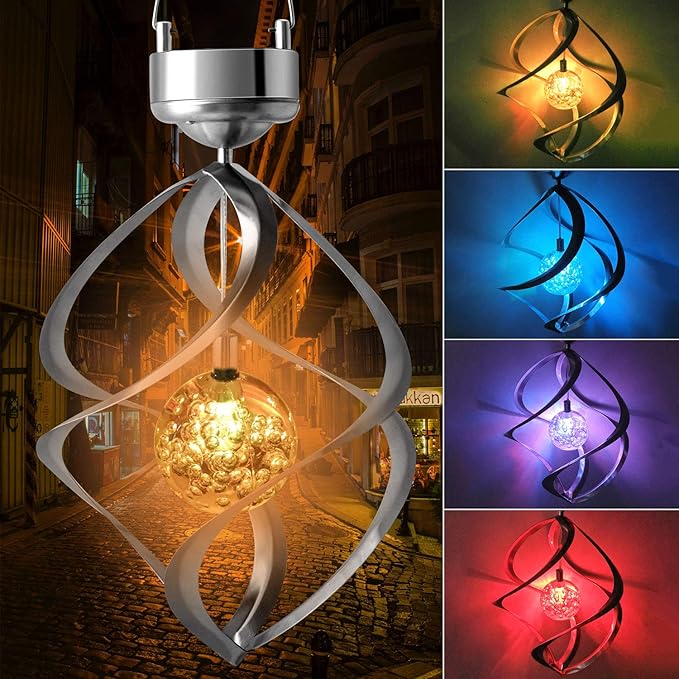 Colourful Solar Powered Wind Chime Lights - Luxivelle