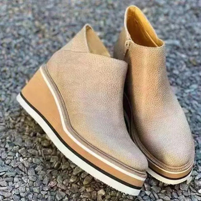 Tall Chunky Heel Ankle Boots for Women