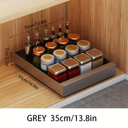 Compact Kitchen Slide Out Storage Shelf Organizer