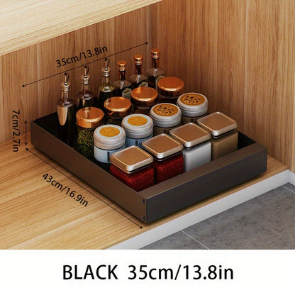 Compact Kitchen Slide Out Storage Shelf Organizer