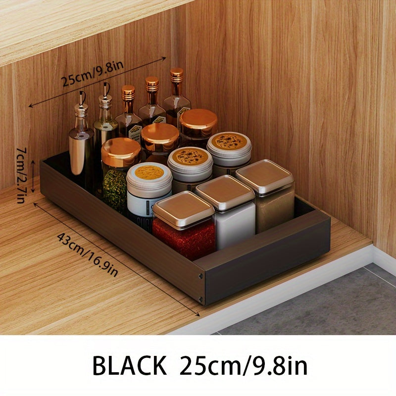 Compact Kitchen Slide Out Storage Shelf Organizer