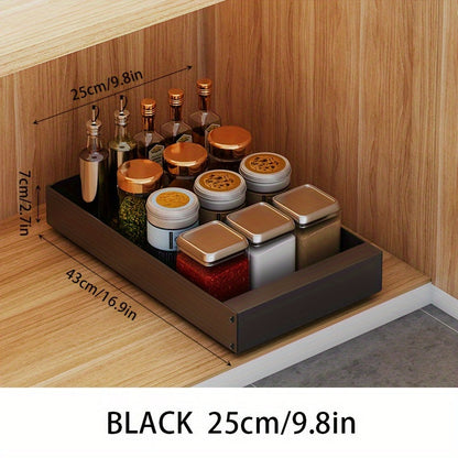 Compact Kitchen Slide Out Storage Shelf Organizer