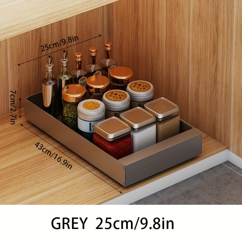 Compact Kitchen Slide Out Storage Shelf Organizer