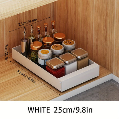 Compact Kitchen Slide Out Storage Shelf Organizer