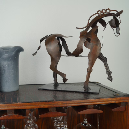 Unique Handcrafted Horse Metal Decor