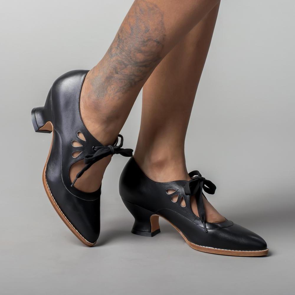 Classic Feminine Low Heel Ankle Shoes