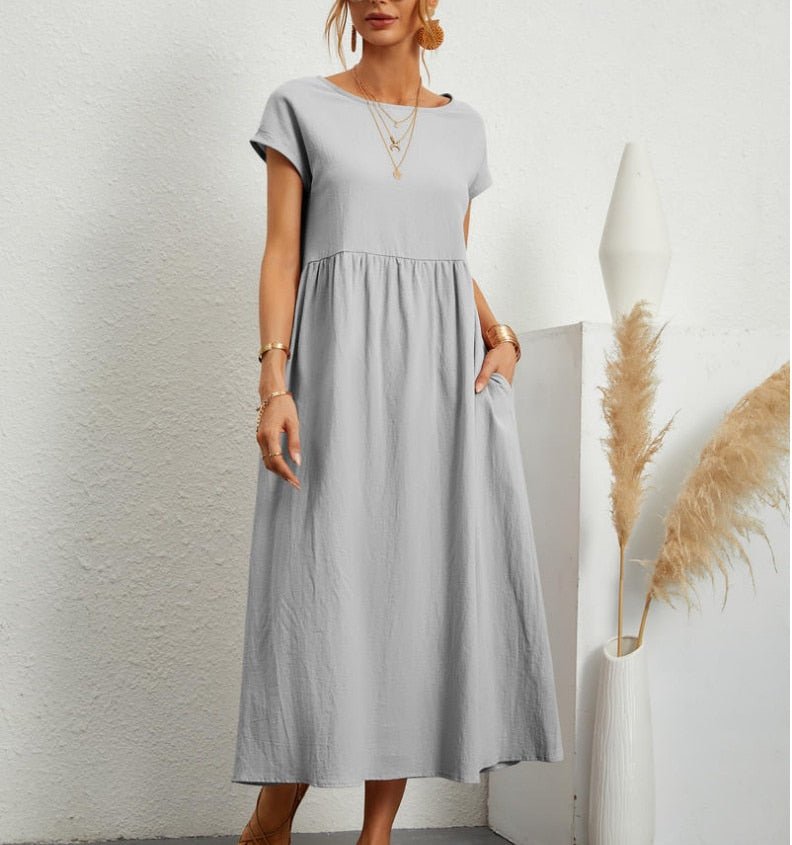 Variant image for Mia | White Maxi Dress-11