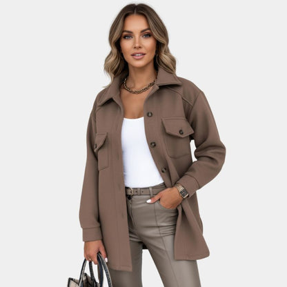 Classic Double Breasted Coat For Women