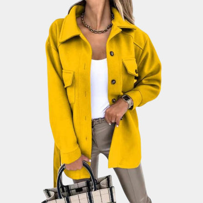 Classic Double Breasted Coat For Women