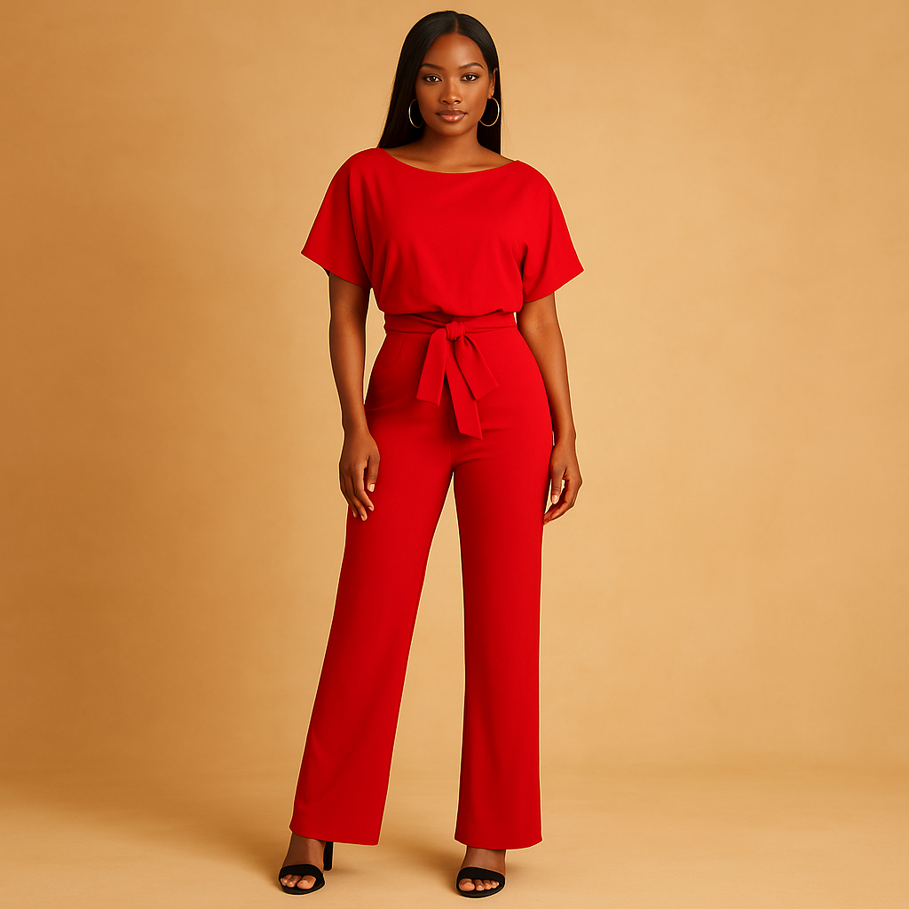 Glitter halterneck jumpsuit for women in silver, gold, black, green, or blue with open back and flared legs, perfect for parties and formal occasions
