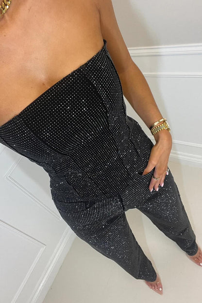 Sparkly Pants Suit for Ladies