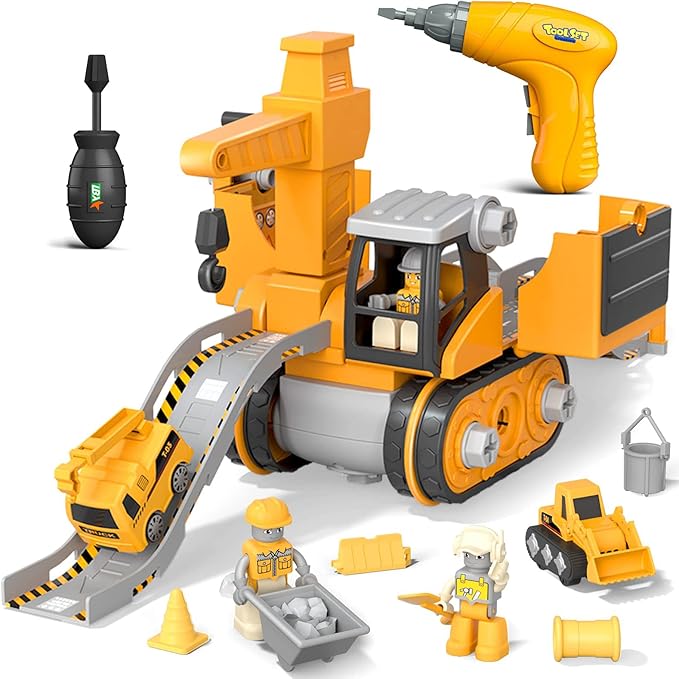 Big Builder - Kids Construction Vehicle Play Set - Luxivelle