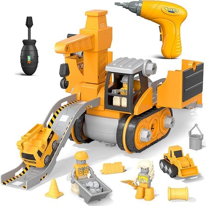 Big Builder - Kids Construction Vehicle Play Set - Luxivelle