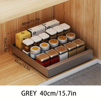 Compact Kitchen Slide Out Storage Shelf Organizer