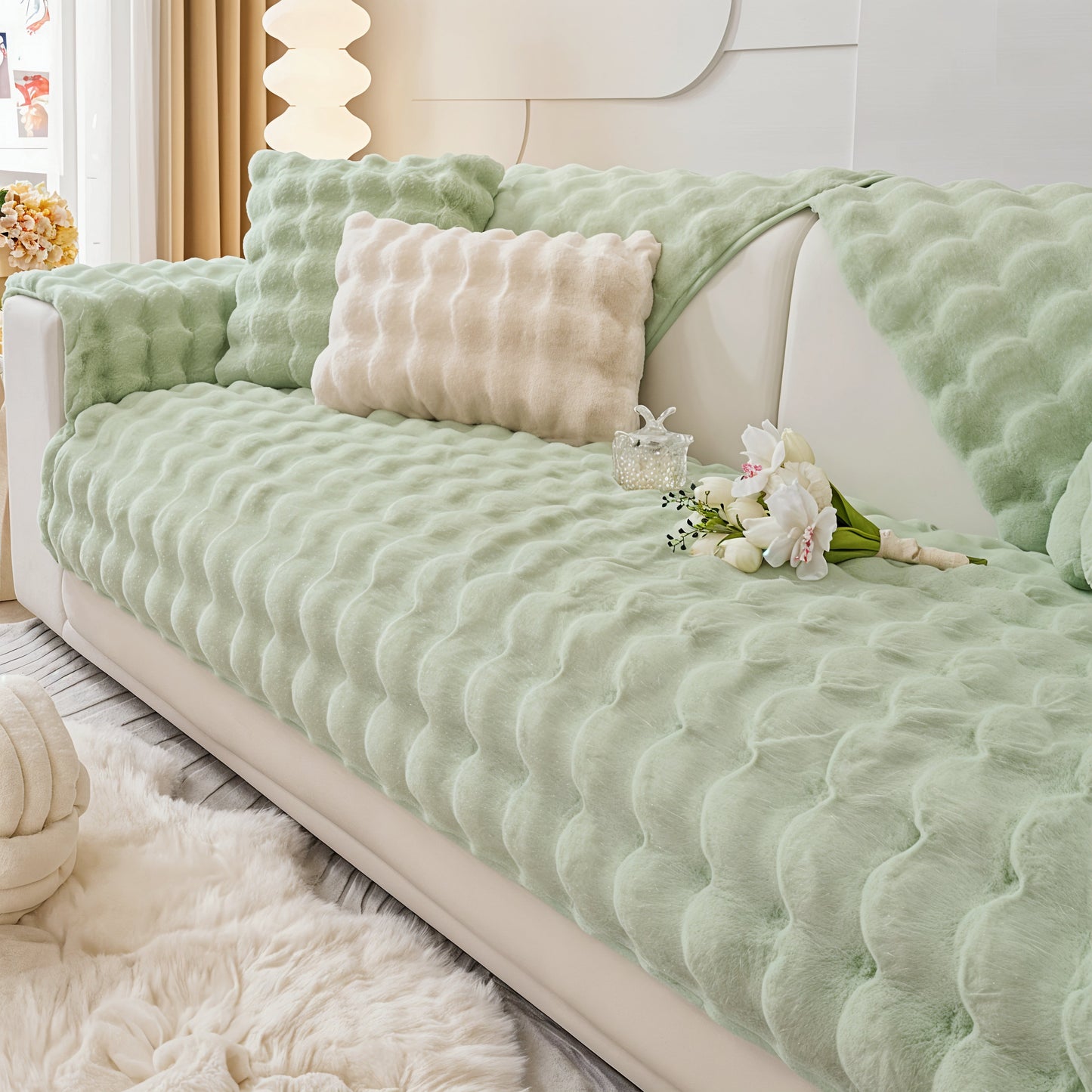 Plush Velvet Furniture Protector Cover