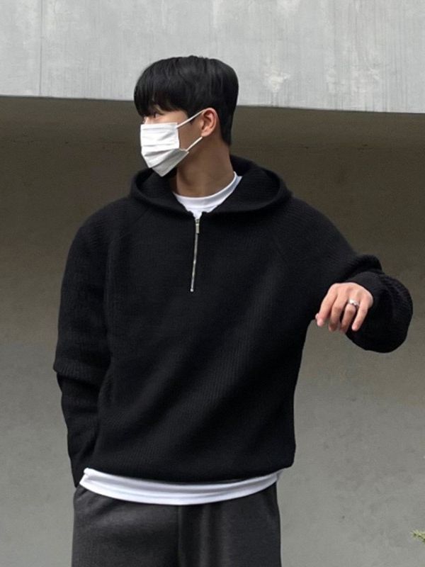 Ethan | Casual Half-Zip Top Knitted Sweater