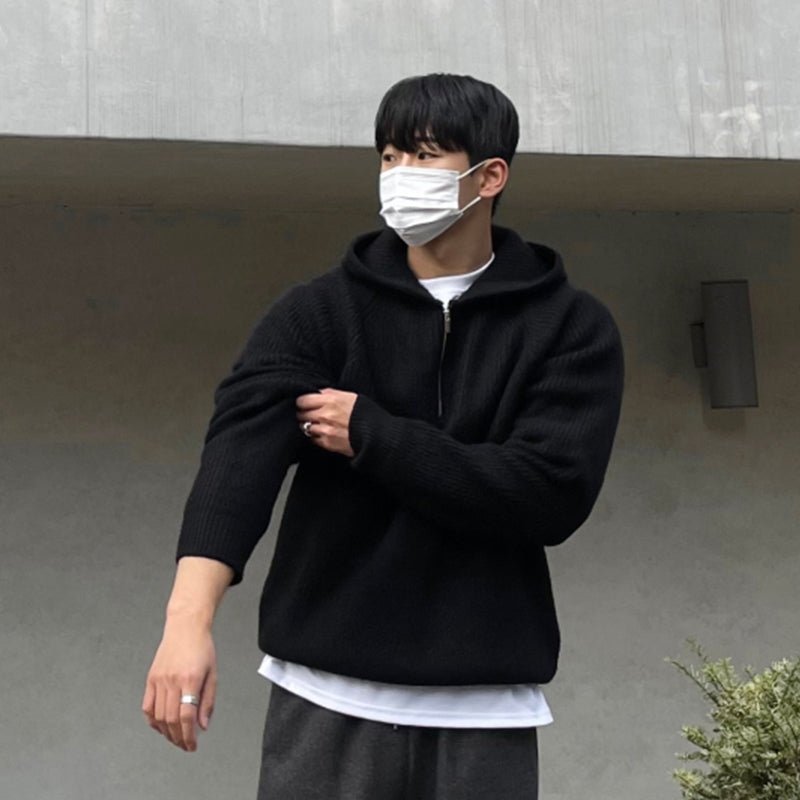 Ethan | Casual Half-Zip Top Knitted Sweater