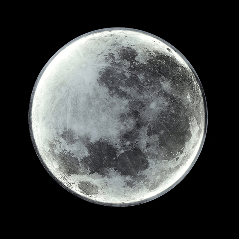Bright Adjustable LED Moon Wall Lamp