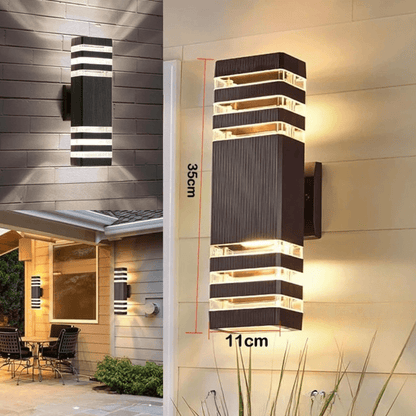 Bright LED Exterior Wall Lamp - Waterproof Up Down Light