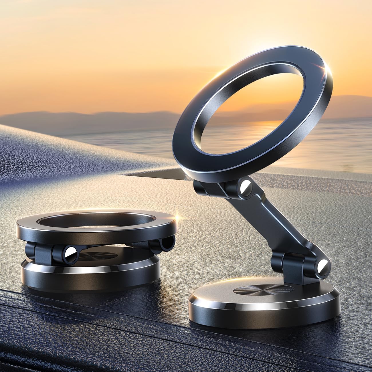Universal Adjustable Car Phone Mount with Strong Magnet - Luxivelle