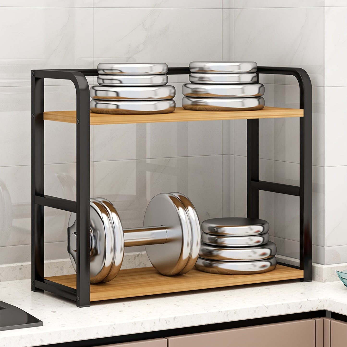 Space Saving Metal Kitchen Storage Shelf