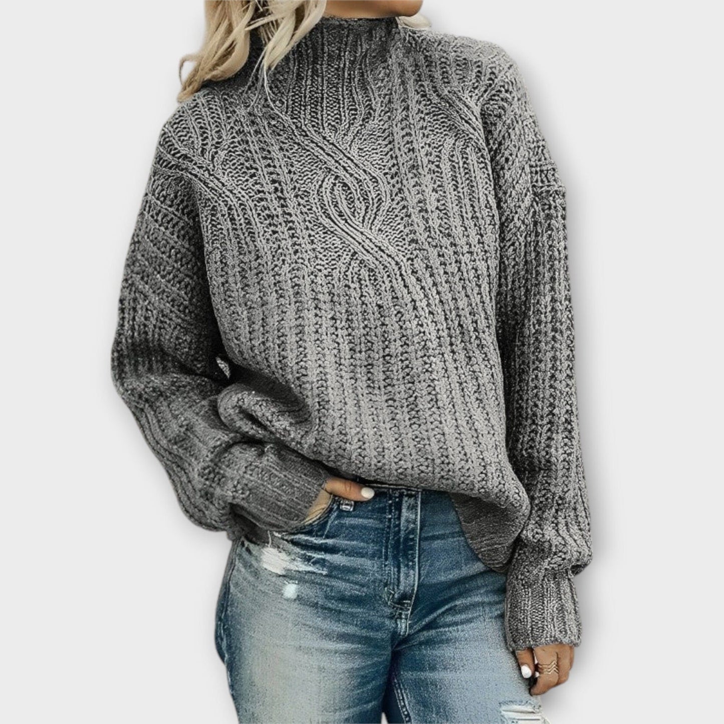 Soft Knitted Crew Neck Sweater