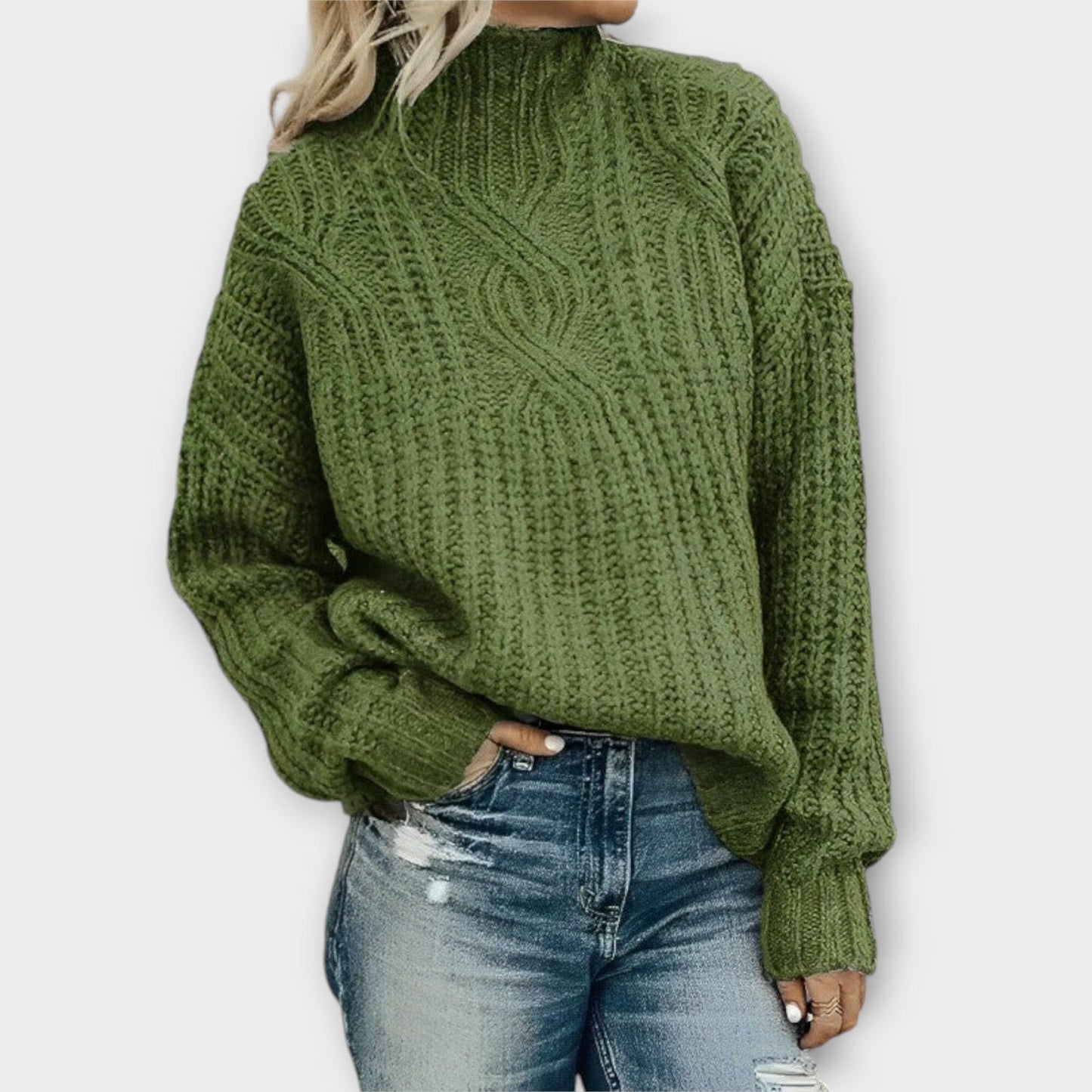 Soft Knitted Crew Neck Sweater