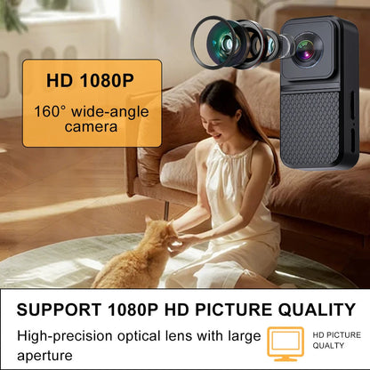 "HD Pet Collar Camera with 160° lens for dogs & cats, capturing adventures in 1080P. Lightweight, compact, easy to attach."