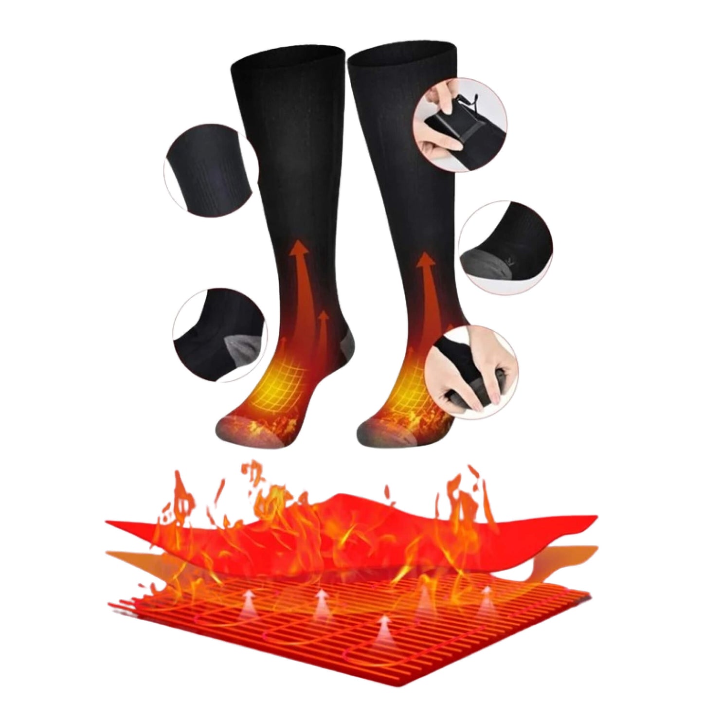 Cozy Thermal Battery Socks for Men and Women - Luxivelle