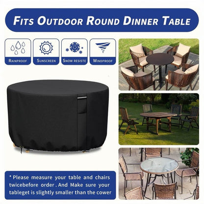 Durable Waterproof Patio Table Cover with Breathable Vent - Luxivelle