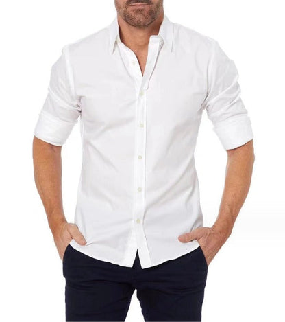 Variant image for Arjan Men's Zip Fit Shirt – Tailored Comfort, Hidden Zipper Design-7